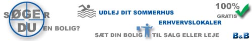 Gratis boligportal med boligudlejning boligsalg sommerhuse og Bed and Breakfast