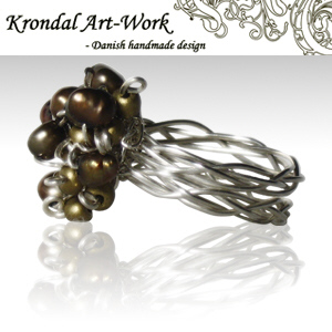 Krondal Art-Work logo med Sølvring