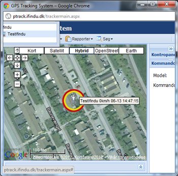 Livetracking light from ifindu.dk