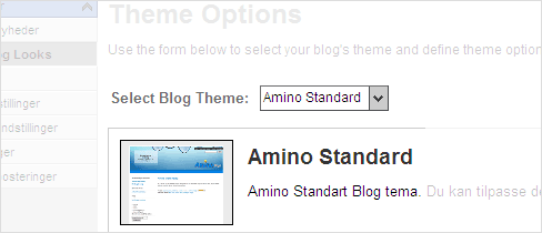 Design af Amino Blog